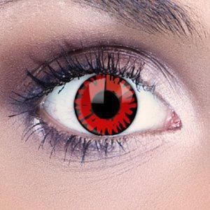 Red and Black Cosmetic Lenses